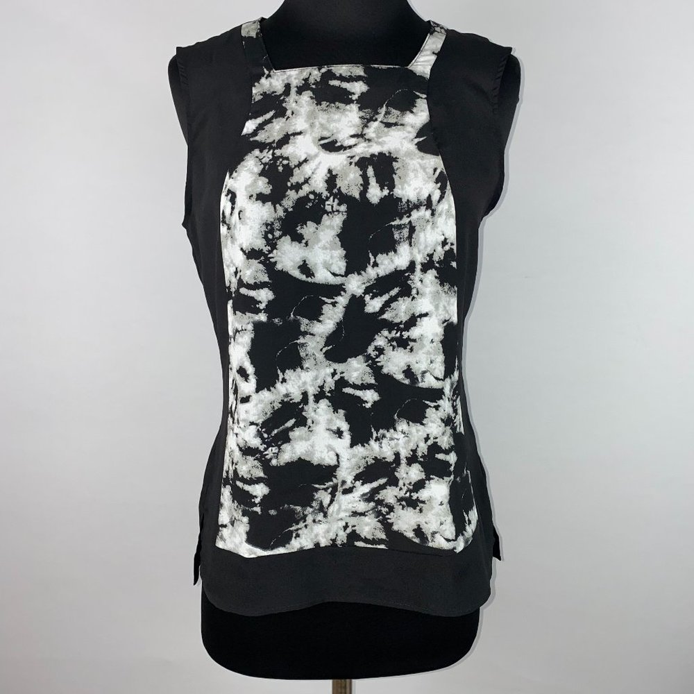 Cynthia Rowley XS Marble Patterned Tank Slit Sides